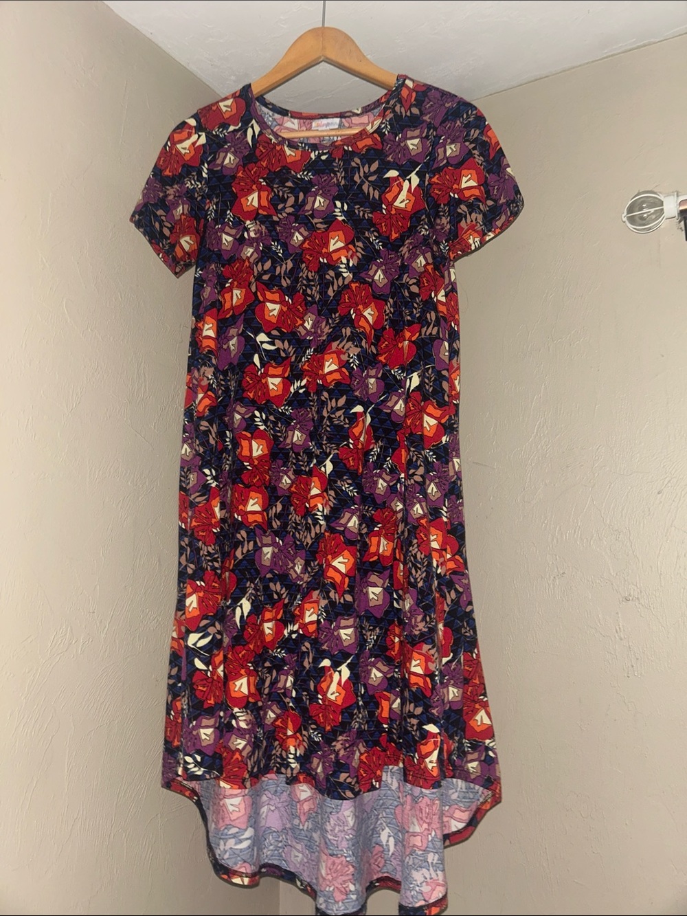 Lularoe Carly Floral High Low Dress